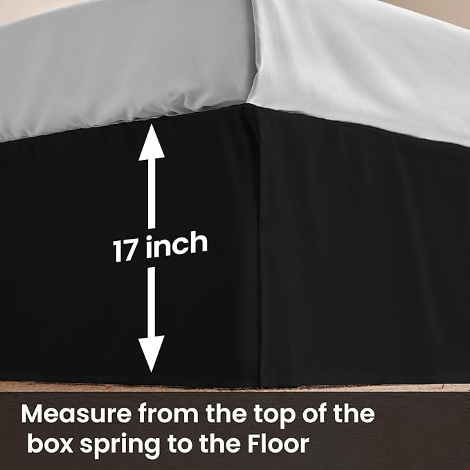 Microfiber Bed Skirt - King - 17 in Drop
