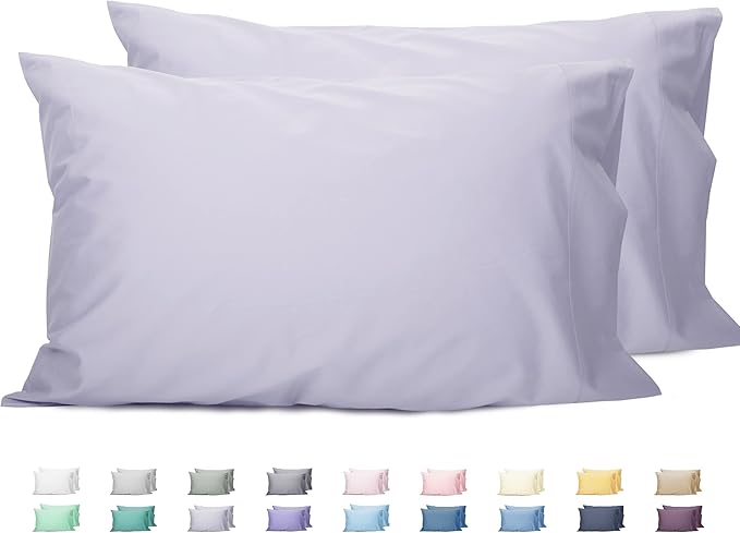 100% Cotton Pillowcase Set - King - 20 x 40 in - 2 Piece