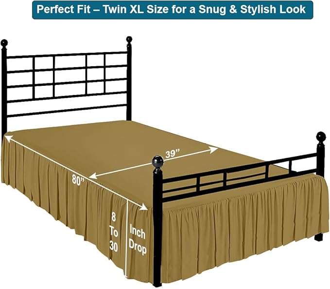 Linen Bed Skirt - Twin