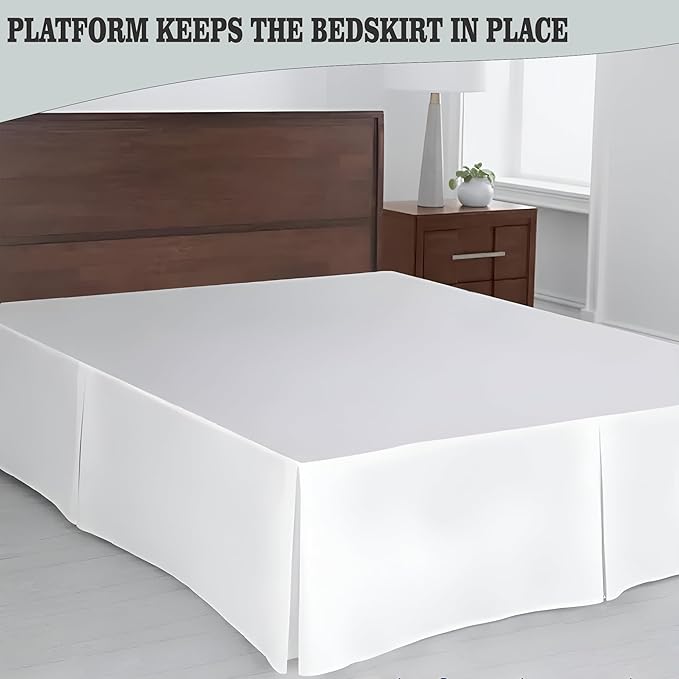 Microfiber Bed Skirt - Queen - 21 in Drop