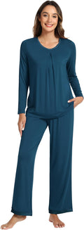 Women's Bamboo Pants Pajama Set - Long Sleeve - 2 Piece