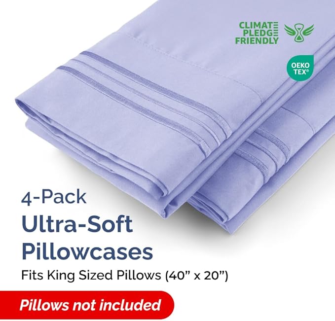 Pillowcase Set - King - 4 Piece