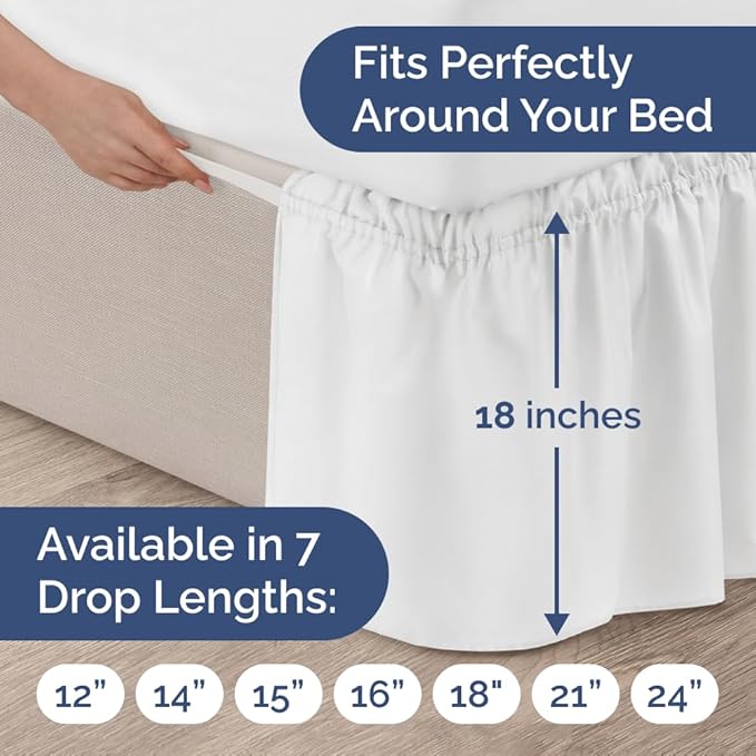 Bed Skirt - Queen - 18 in Drop