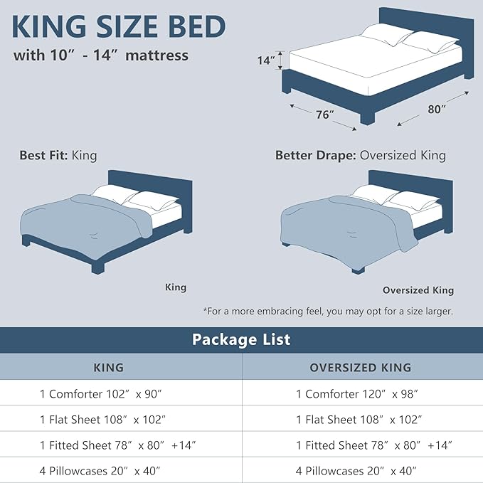Comforter Set - King - 7 Piece