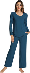 Women's Bamboo Pants Pajama Set - Long Sleeve - 2 Piece