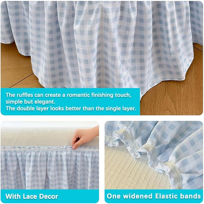 Bed Skirt - King - 15 in Drop