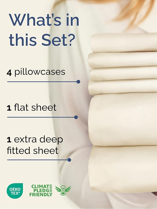 Cooling Bed Sheet Set - Full - 6 Piece