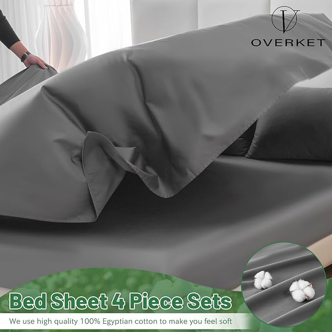 Bed Sheet Set - King - 4 Piece