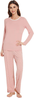 Women's Bamboo Pants Pajama Set - Long Sleeve