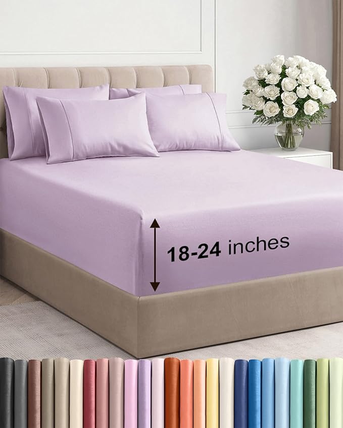 Cooling Bed Sheet Set - Queen - 6 Piece
