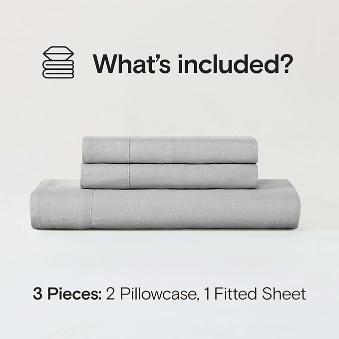 Linen Cooling Bed Sheet Set - Full - 3 Piece
