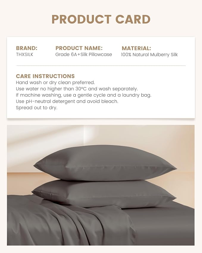 Mulberry Silk Pillowcase Set - King - 2 Piece