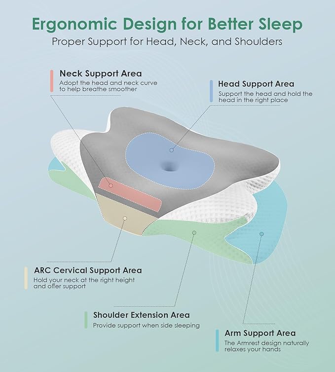Memory Foam Cooling Bed Pillow