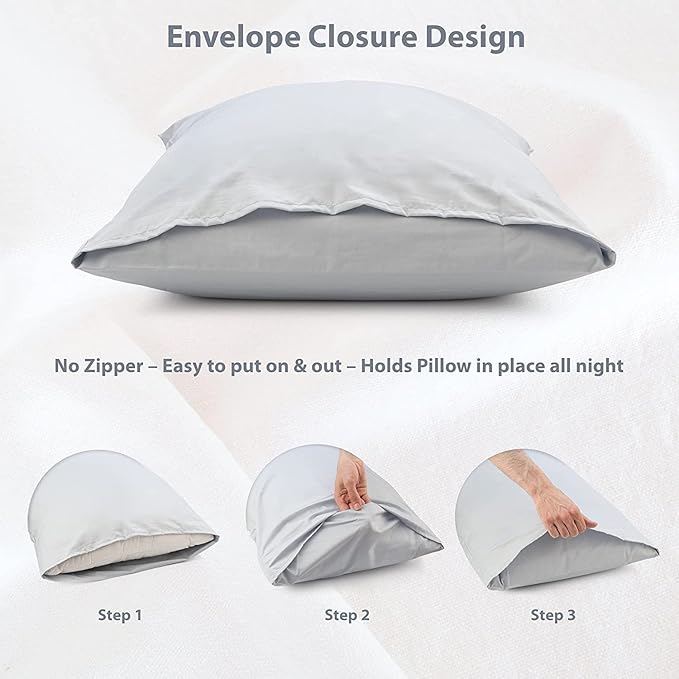 Linen Pillowcase Set - King - 2 Pack