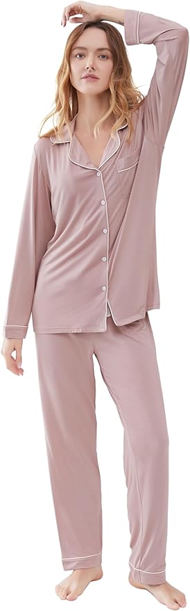 Women's Bamboo Cooling Pajama Set - Long Sleeve