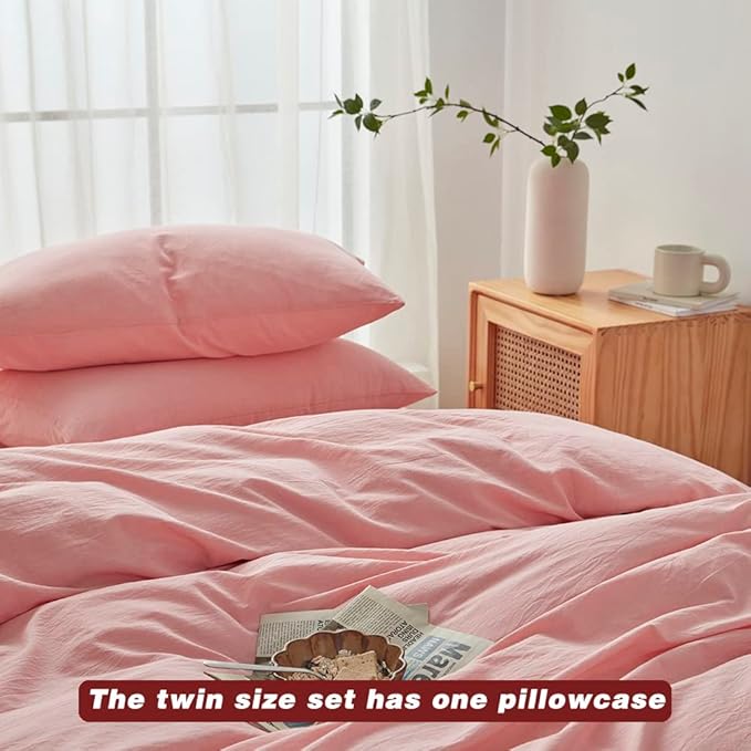 Linen Duvet Cover Set - Twin