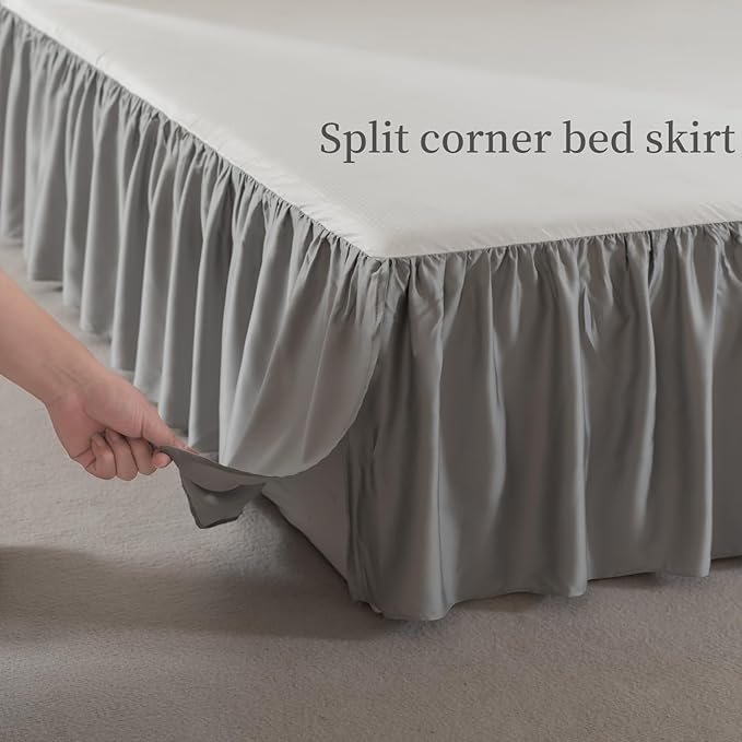 Bamboo Bed Skirt - Queen - 14 in Drop