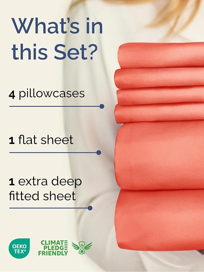 Cooling Bed Sheet Set - King - 6 Piece