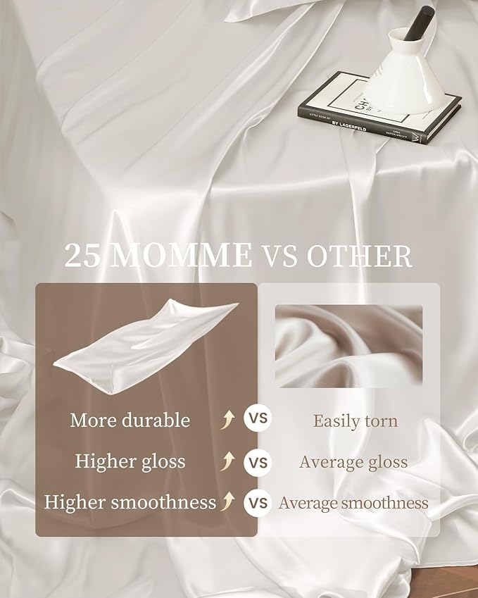 Mulberry Silk Bed Sheet Set - Full - 4 Piece
