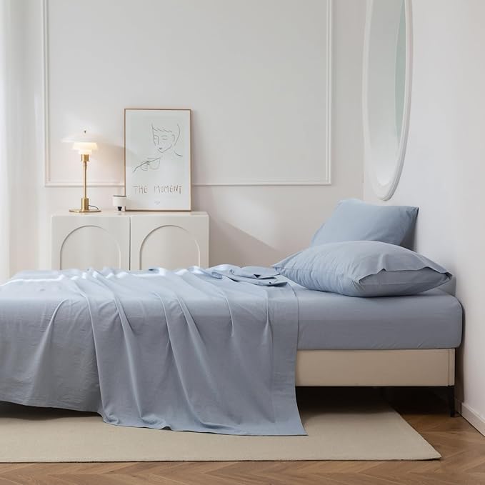 Linen Bed Sheet Set - Full - 4 Piece