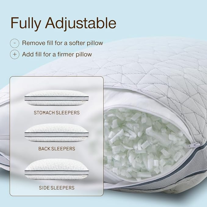Memory Foam Bed Pillow - King