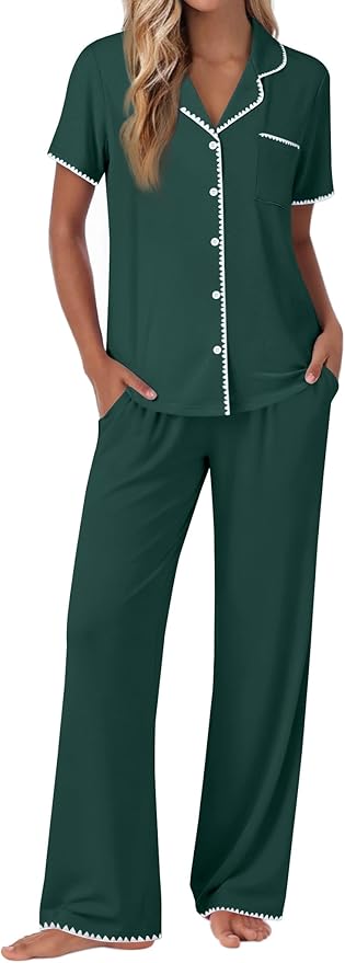 Women's Pajama Set - Short Sleeve - 2 Piece