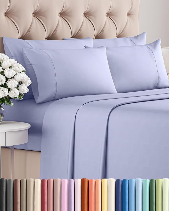 Cooling Bed Sheet Set - Full - 16 in Deep Pocket - 6 Piece