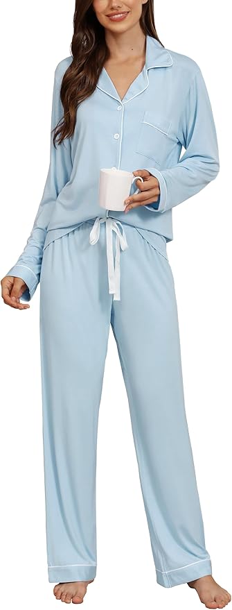Women's Pajama Set - Long Sleeve - 2 Piece