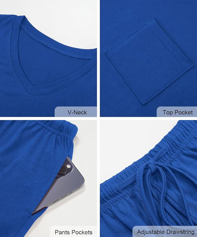 Women's Pajama Set - Short Sleeve - 2 Piece
