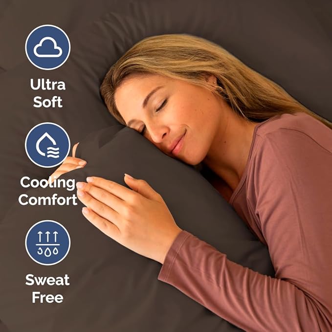 Cooling Bed Sheet Set - Queen - 4 Piece