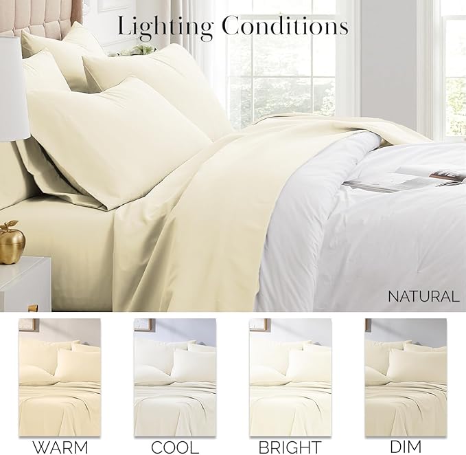 Microfiber Bed Sheet Set - Twin - 21 in Deep Pocket - 4 Piece