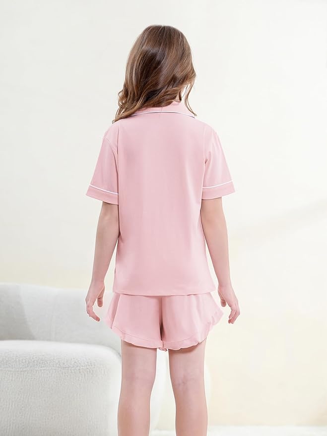 100% Cotton Shorts Pajama Set - Short Sleeve - 2 Piece
