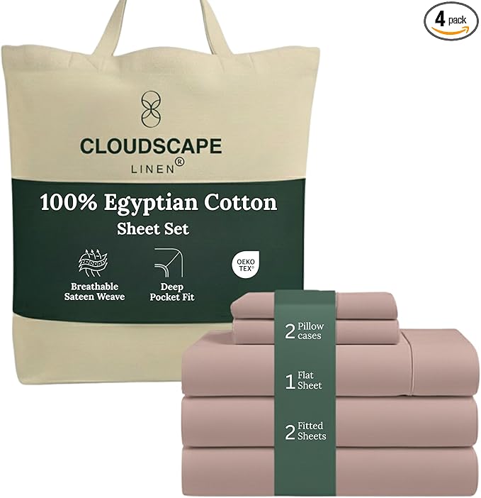 Linen Bed Sheet Set - Split King - 5 Piece