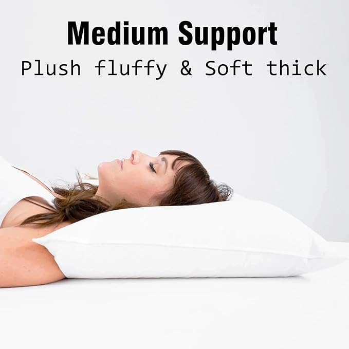 Down Alternative Bed Pillow - Standard - 20 x 26 in - 4 Piece