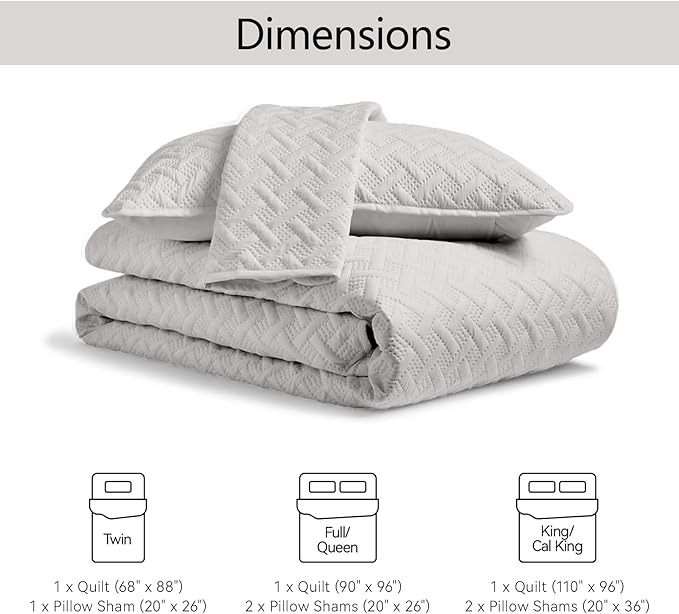 Microfiber Quilt Set - Twin