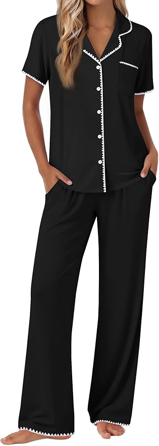 Women's Pajama Set - Short Sleeve - 2 Piece