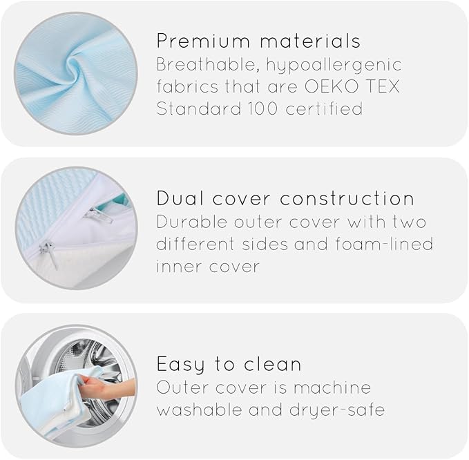 Memory Foam Bed Pillow - Queen