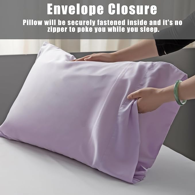 Bamboo Cooling Pillowcase Set - King - 20 x 40 in - 2 Pack - 2 Piece