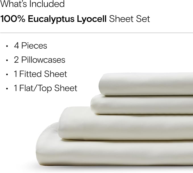 Cooling Bed Sheet Set - Queen - 4 Piece