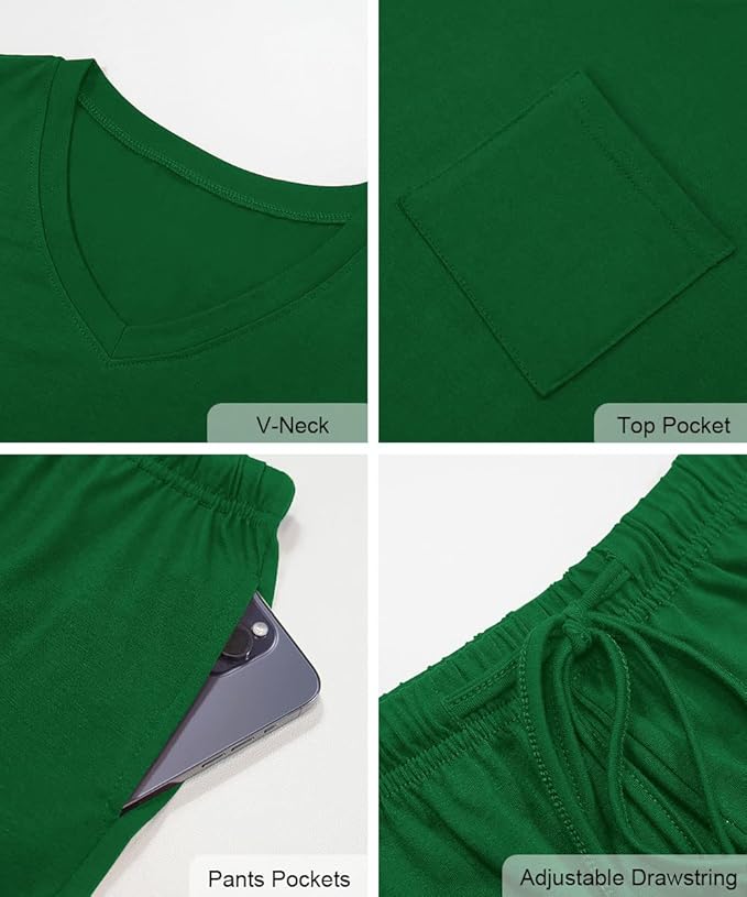 Women's Pajama Set - Short Sleeve - 2 Piece