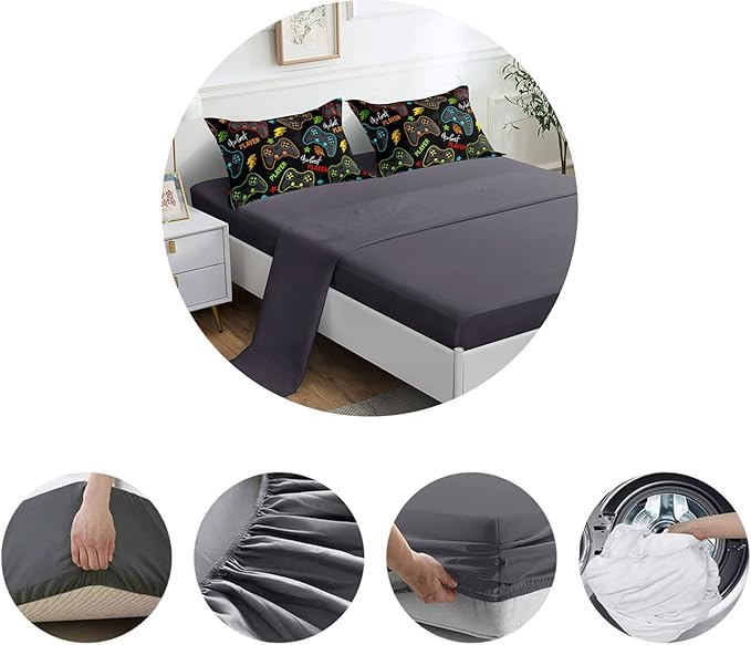 Microfiber Comforter Set - Queen - 6 Piece