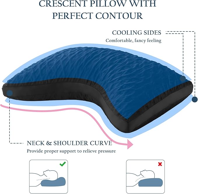 Memory Foam Cooling Bed Pillow - Standard