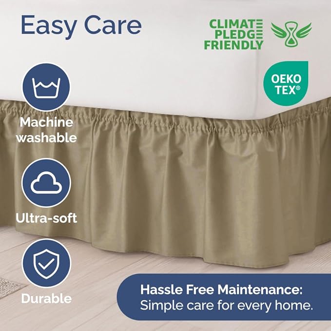 Bed Skirt - King - 15 in Drop