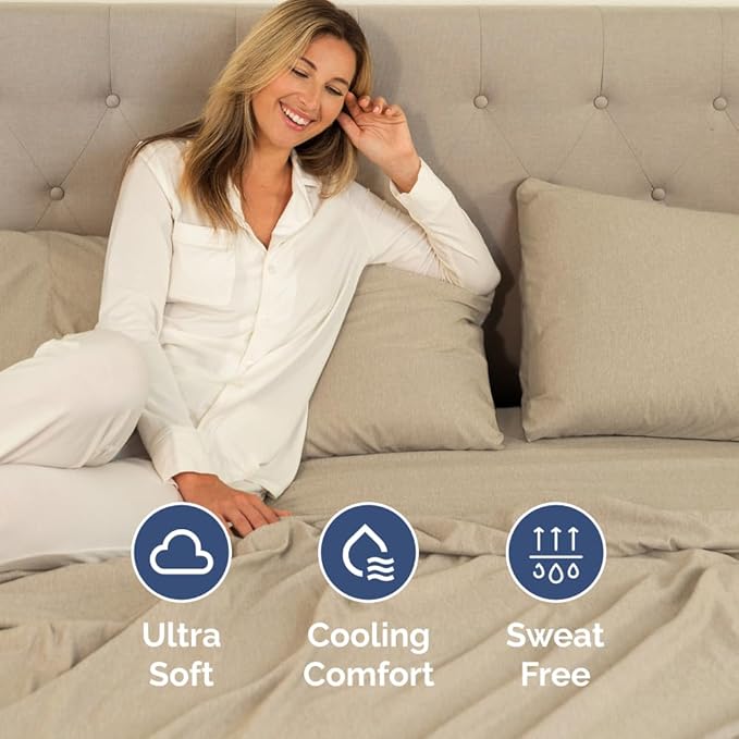 Cooling Bed Sheet Set - Full - 4 Piece