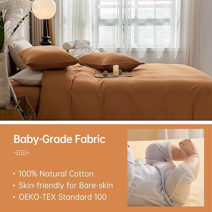 Linen Duvet Cover Set - King - 3 Piece