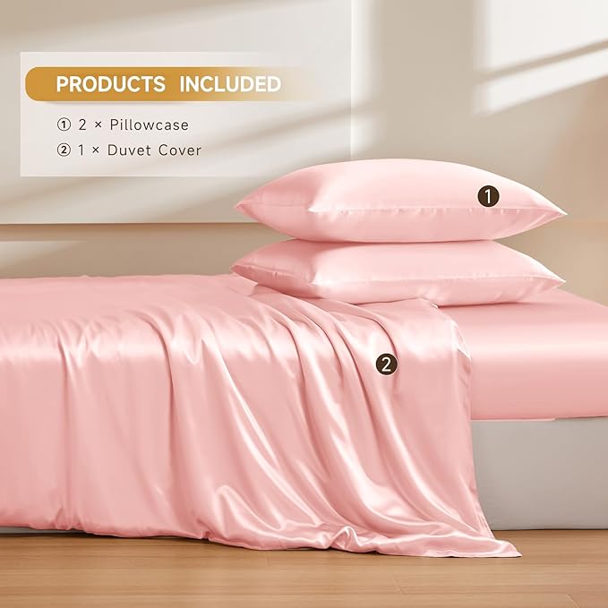 Mulberry Silk Duvet Cover Set - King - 3 Piece