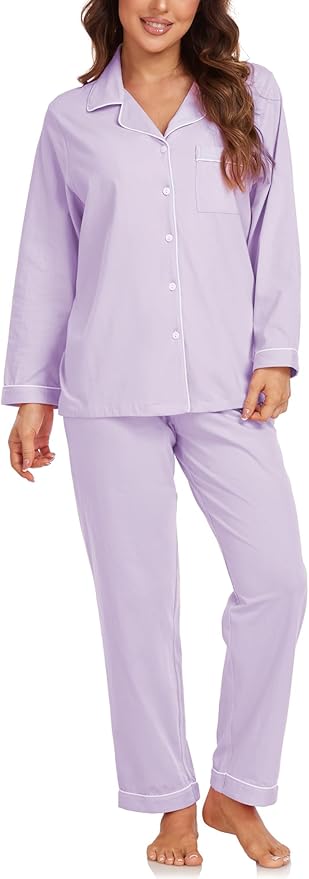 100% Cotton Pants Pajama Set - Long Sleeve - 2 Piece