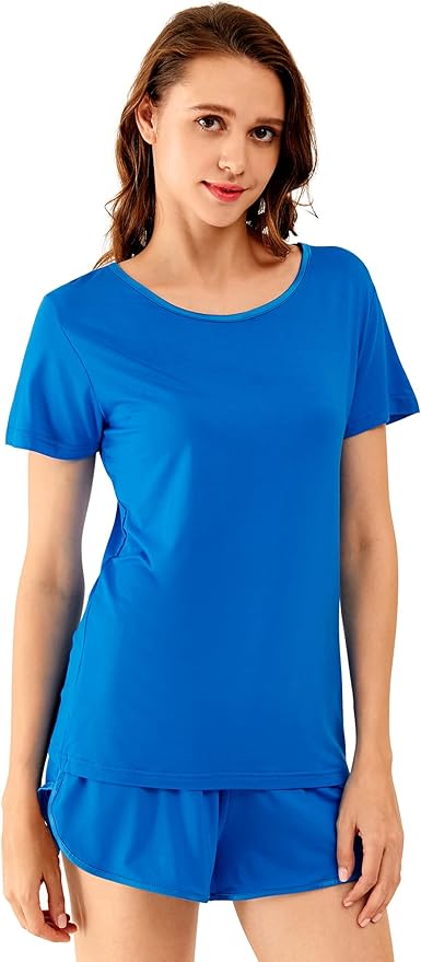 Women's Bamboo Cooling Pajama Set - Short Sleeve - 2 Piece