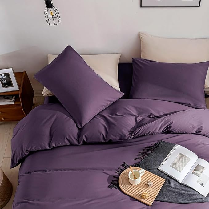 Linen Duvet Cover Set - California King - 3 Piece