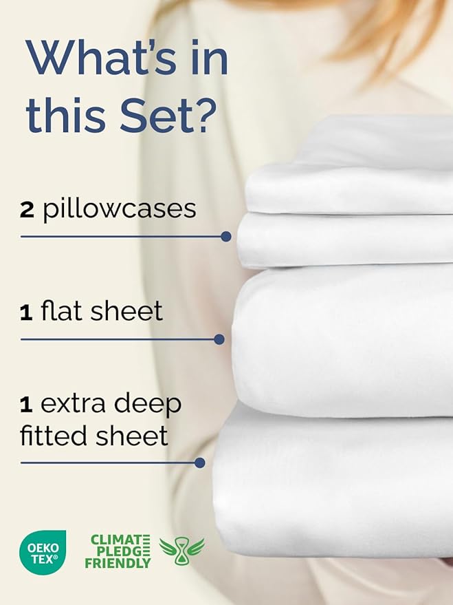 Cooling Bed Sheet Set - Twin - 4 Piece